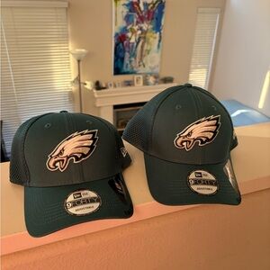 😱😍Two Brand New Philadelphia Eagles adjustable Snapback Hats